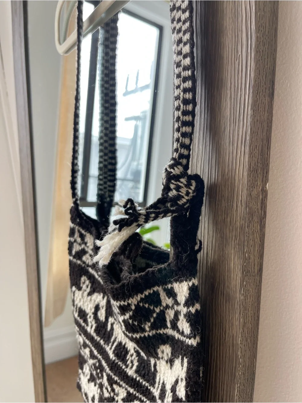 Knit Alpaca Crossbody Bag